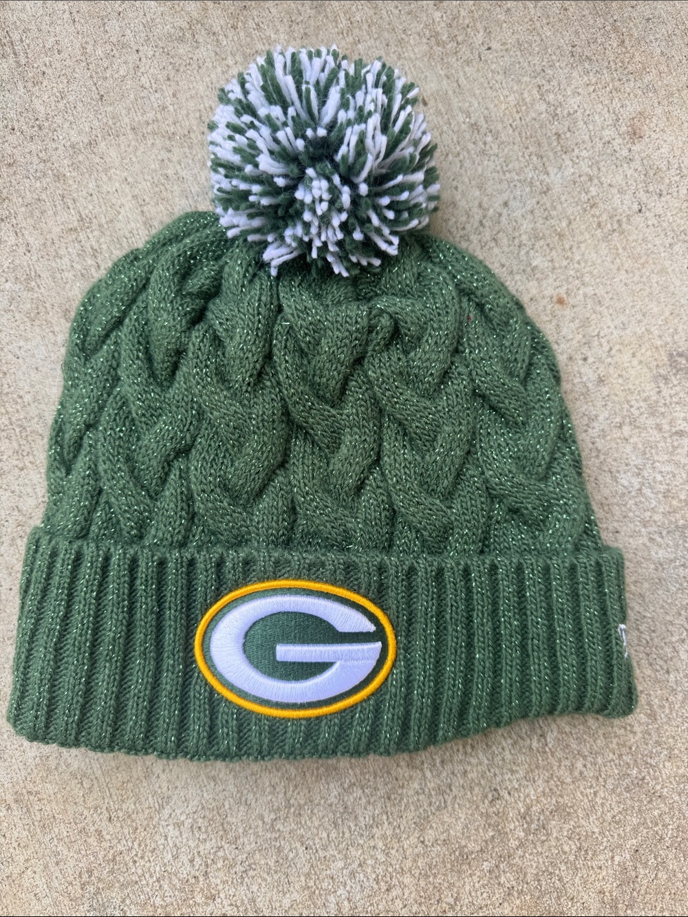 Green Bay Pom Knit Beanie for women